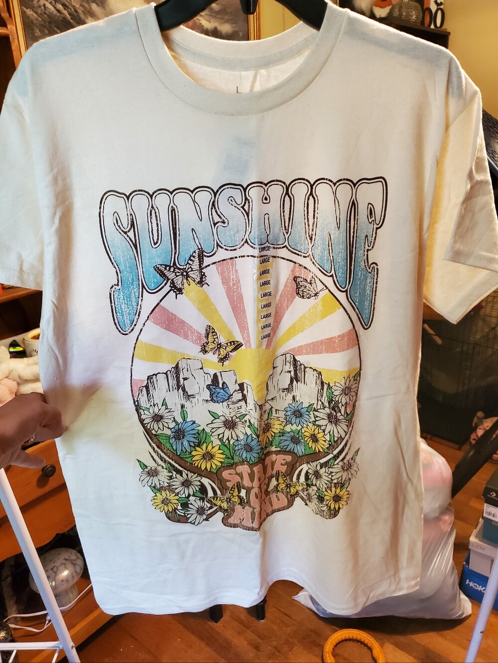 Sunshine Graphic Short Sleeve Tee - White